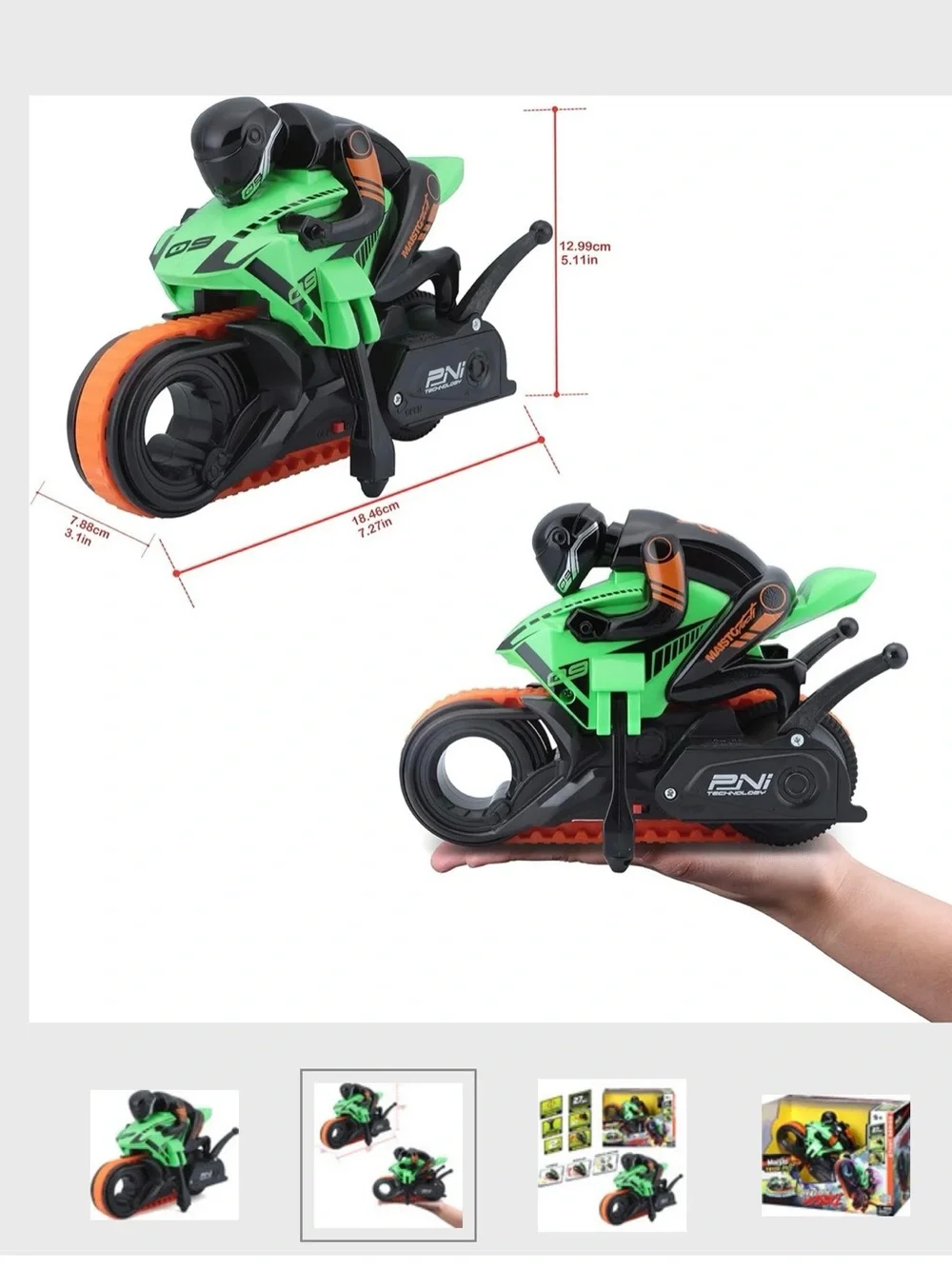 Maisto Cyklone RC Motobike Remote Control Motorcycle 2.4GHz RC Bike Vehicle